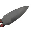Saro нож Лис 7 сталь 65Г black oxide, рукоять Paracord red chain Saro нож Лис 7 сталь 65Г black oxide, рукоять Paracord red chain