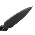 Saro нож Лис 7 сталь Х12МФ bead blast, рукоять шнур чёрный