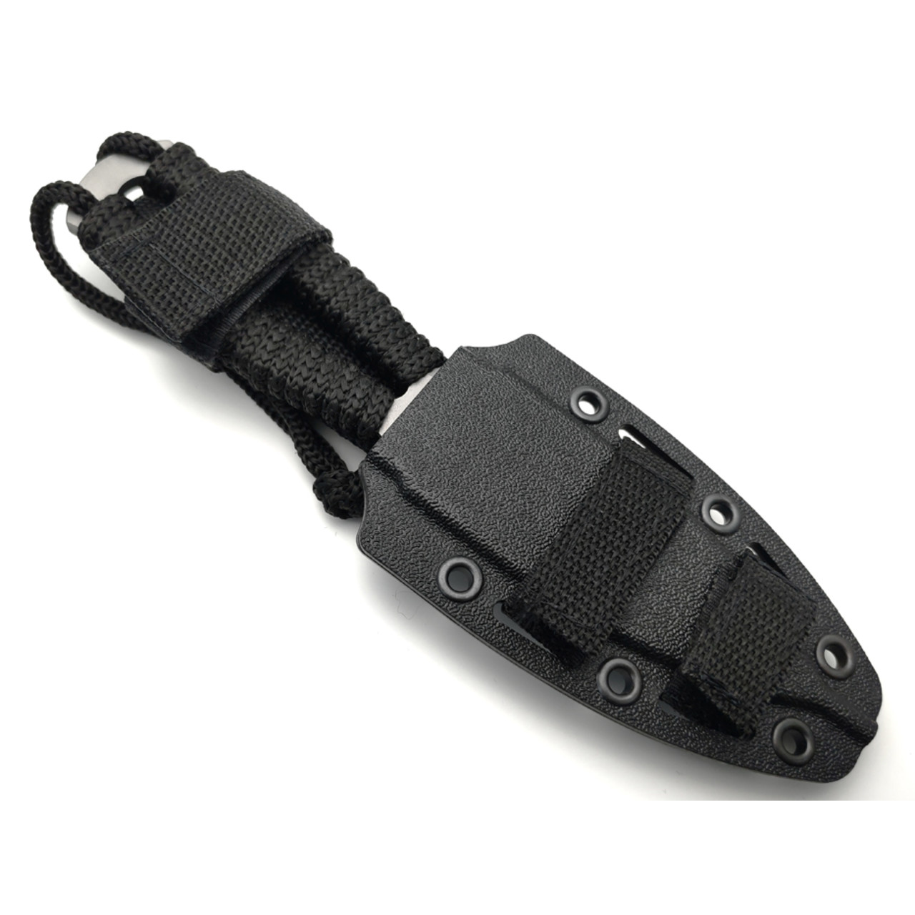 Saro нож Лис 7 сталь Aus-6 bead blast, рукоять шнур чёрный