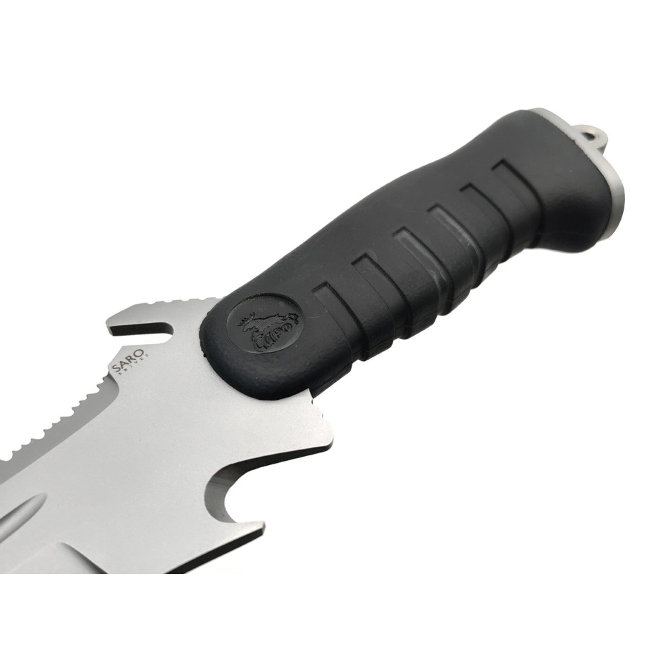 Saro нож Катран сталь 65Х13 bead blast, рукоять резина