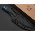 Град Горький нож Канадец сталь Х12МФ bead blast, рукоять G10 black & blue