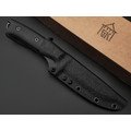 Град Горький нож Универсал сталь Х12МФ bead blast, рукоять G10 black & red