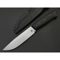 Град Горький нож Универсал сталь Х12МФ bead blast, рукоять G10 black & red