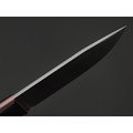 Град Горький нож Универсал сталь Х12МФ bead blast, рукоять G10 black & red