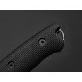 Град Горький нож Универсал сталь Х12МФ bead blast, рукоять G10 black & red