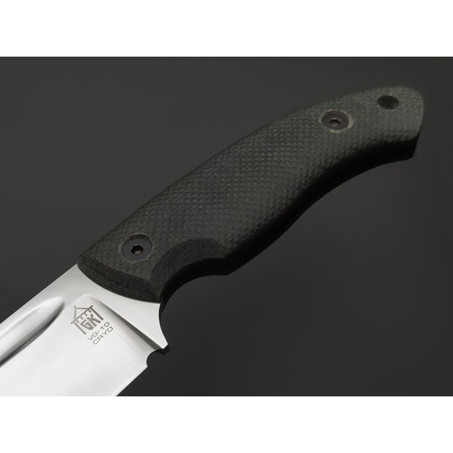 Град Горький нож Райбек №1 сталь VG-10 satin, рукоять Micarta gray canvas