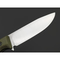 Град Горький нож Леший спуски конвекс сталь Aus-10Co satin, рукоять G10 olive