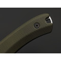 Град Горький нож Леший спуски конвекс сталь Aus-10Co satin, рукоять G10 olive