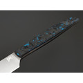BRK нож овощной Семечка сталь Elmax bb, рукоять Carbon fiber chaotic blue