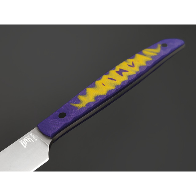 BRK нож овощной Семечка сталь Elmax bb, рукоять G10 purple & yellow
