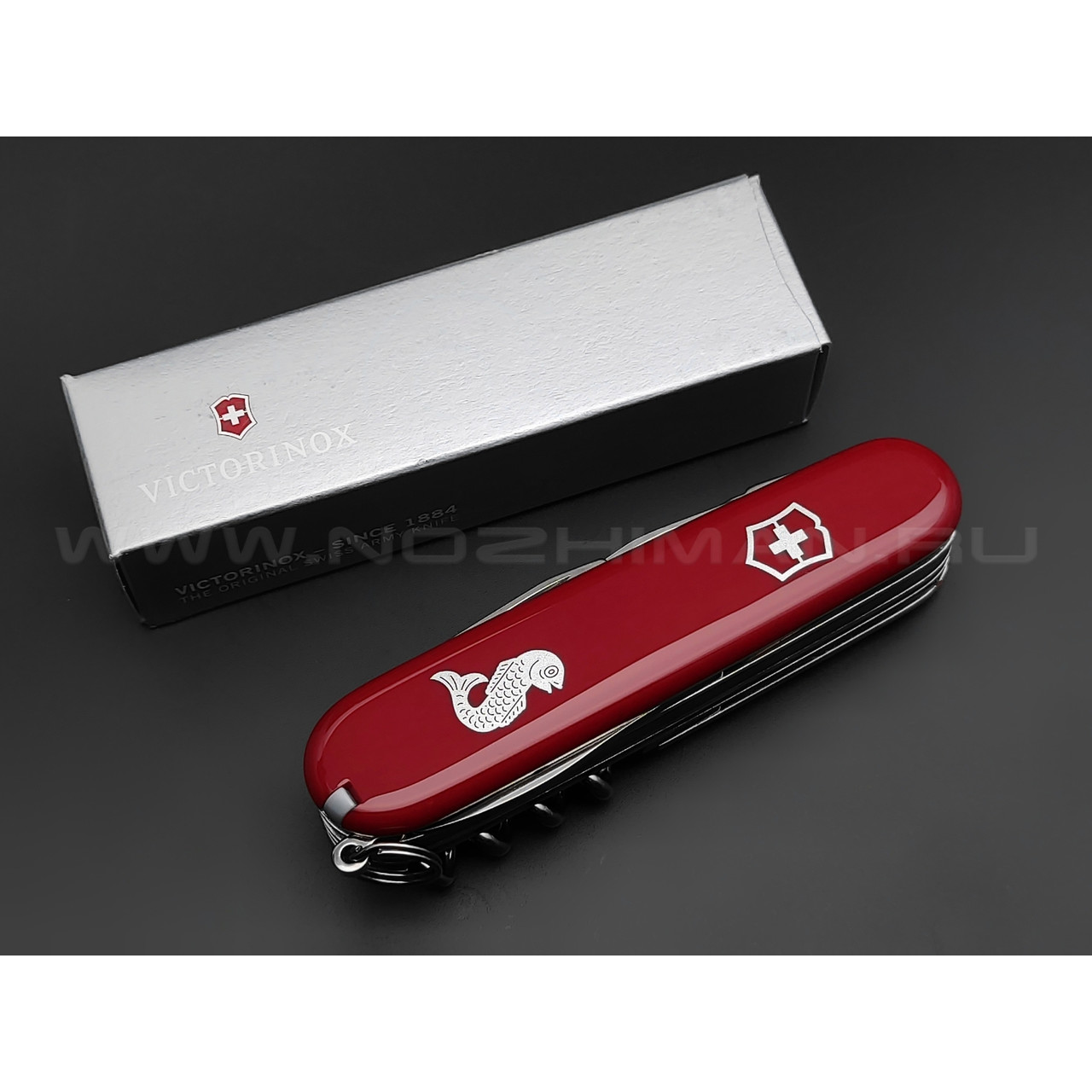 Швейцарский нож Victorinox 1.3653.72 Angler Red (18 функций)