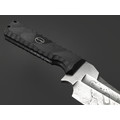 Волчий Век нож Карачун Custom сталь N690 WA худ. травление, рукоять G10 black, карбон, ножны с люминофором Волчий Век нож Карачун Custom сталь N690 WA худ. травление, рукоять G10 black, карбон, ножны с люминофором
