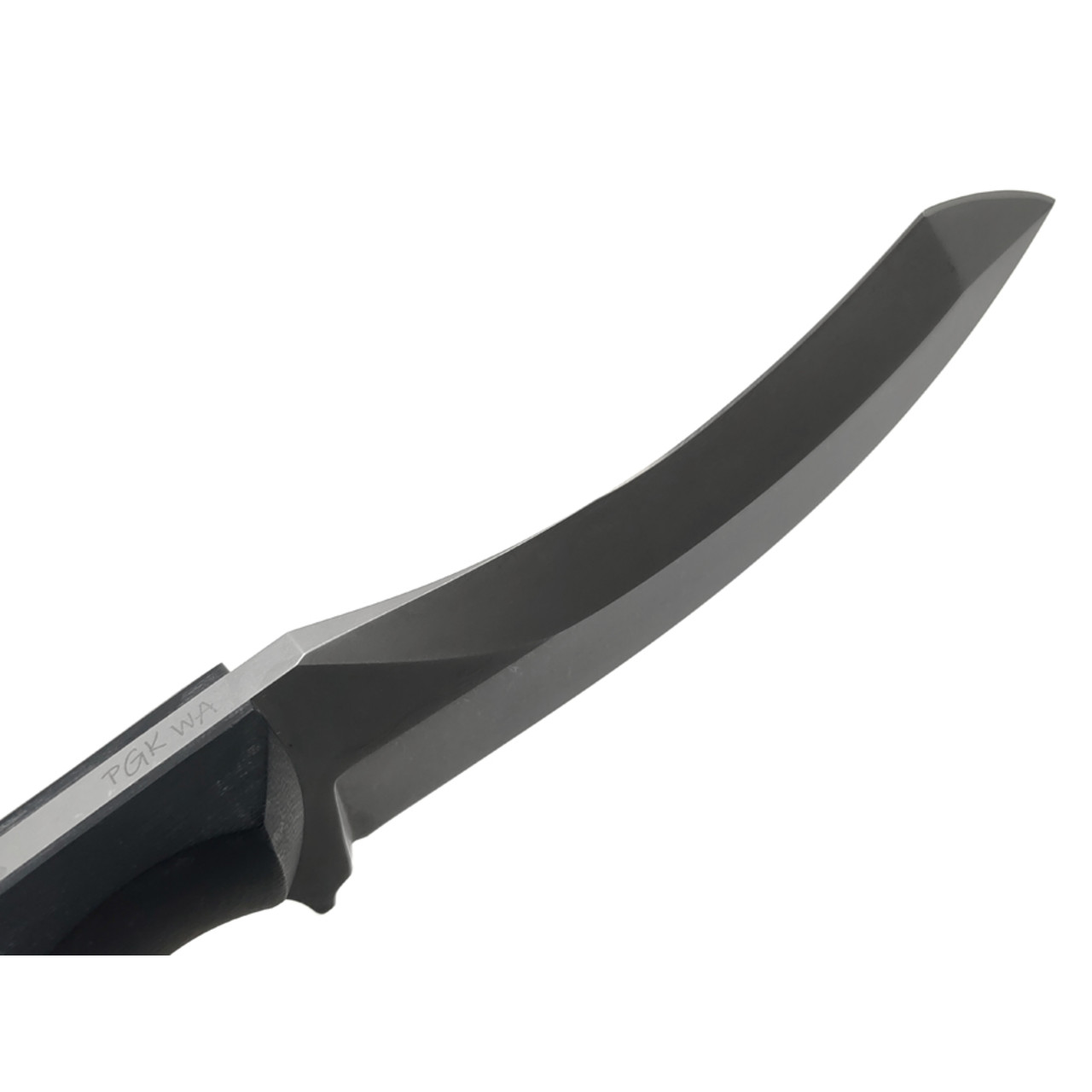 Волчий Век нож Кондрат 10 сталь PGK WA стоунвош, рукоять G10 black, пины карбон