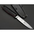 Волчий Век нож Техно Слоник Custom Skull Edition сталь N690 WA худ. травление, рукоять G10 black & red, carbon fiber