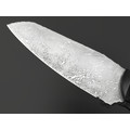 Волчий Век нож Сквозняк Brutal Edition сталь 1.4116 WA травление дамаскаж, рукоять G10 black, пины карбон