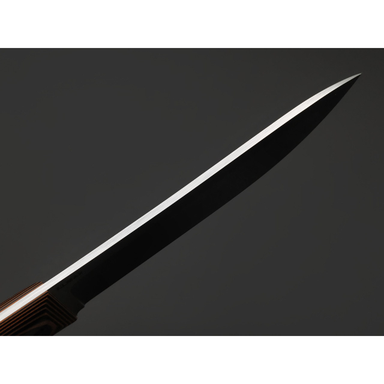 Кузница Ковчег нож Таёжный сталь Elmax, рукоять G10 black & orange