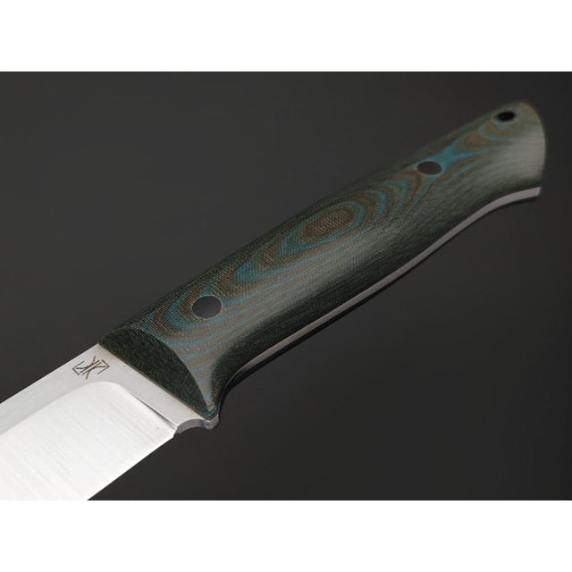Кузница Ковчег нож Универсал сталь Elmax, рукоять Micarta olive & blue