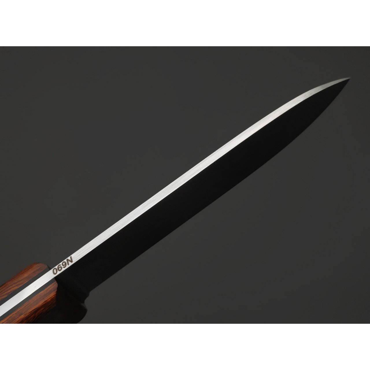 Кузница Ковчег нож Кефарт сталь N690, рукоять Айронвуд, G10 black