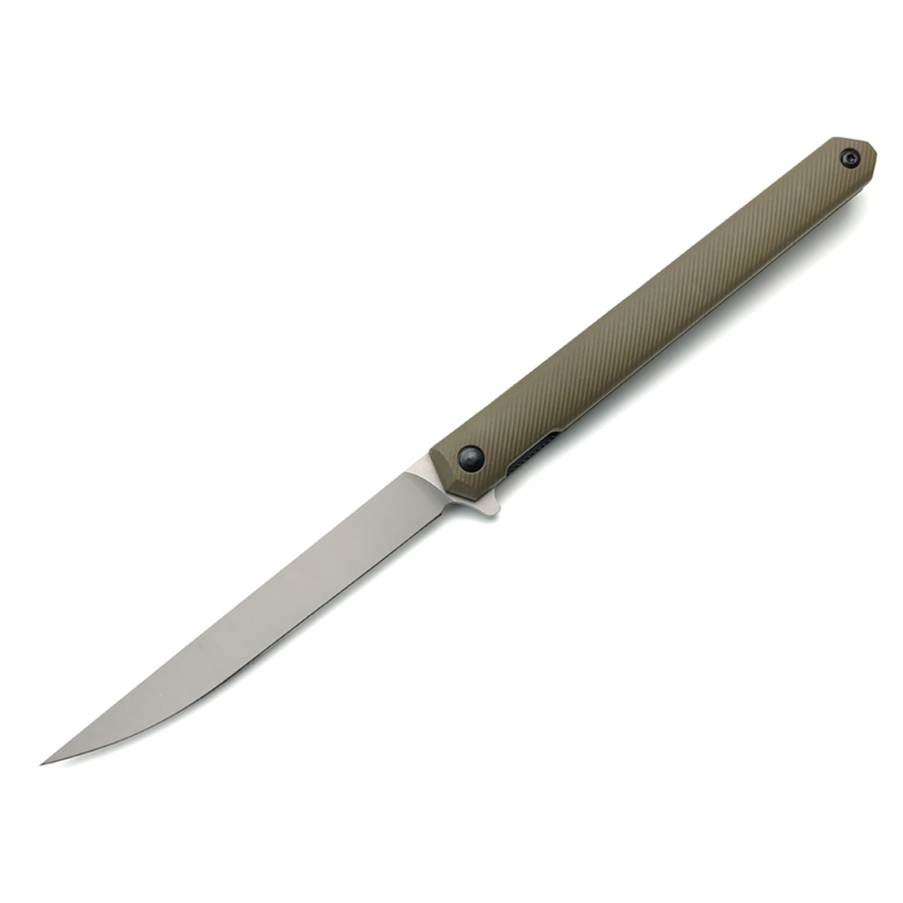 TuoTown нож BDJ-GS сталь Aus-8 bead-blast, рукоять Nylon OD green