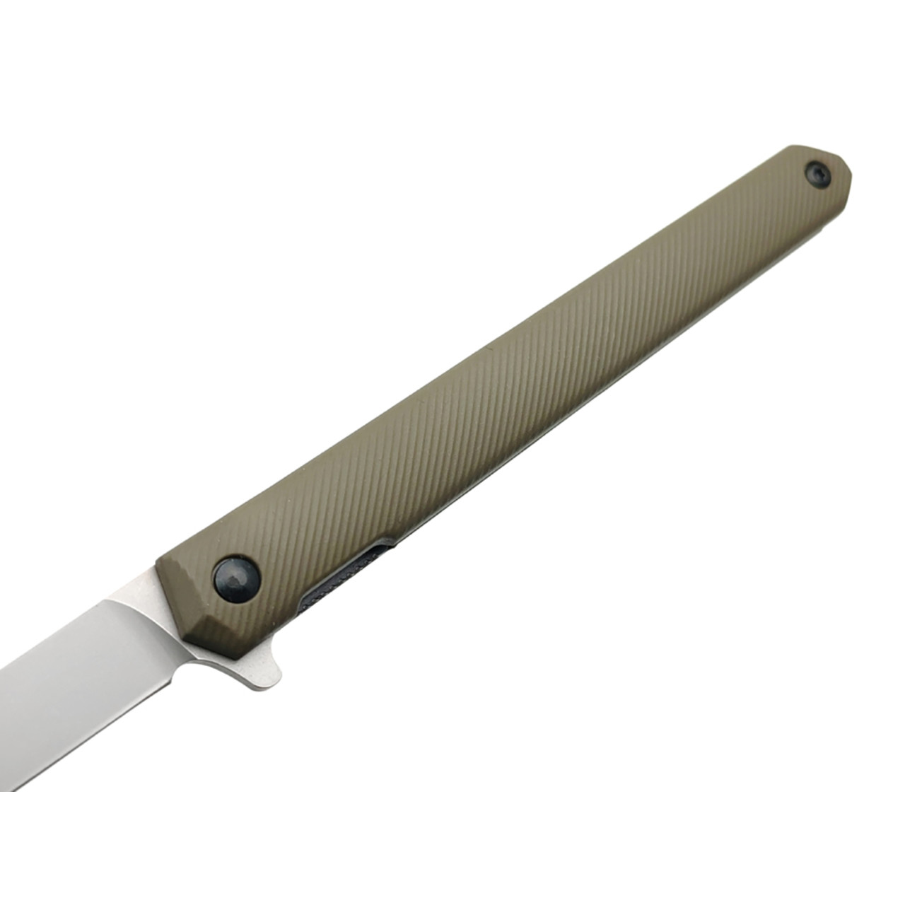 TuoTown нож BDJ-GS сталь Aus-8 bead-blast, рукоять Nylon OD green