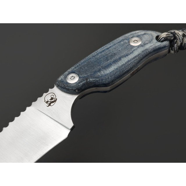 Бармалей нож Нага II XL Hawkbill сталь VG-10 сатин, рукоять Микарта джинс