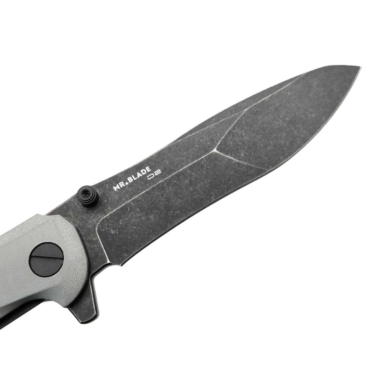 Mr.Blade нож Convair Gen.2 сталь D2 блэквош, рукоять G10 grey