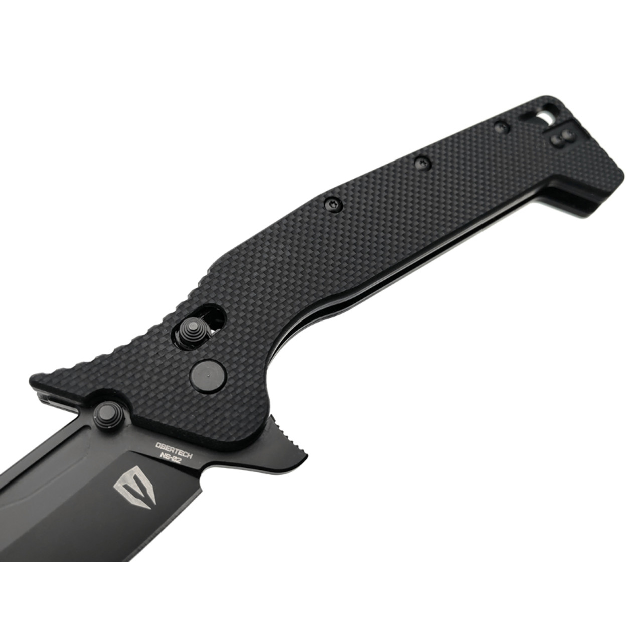 Obertech нож NS-02 NB сталь VG-10 black oxide, рукоять G10 black
