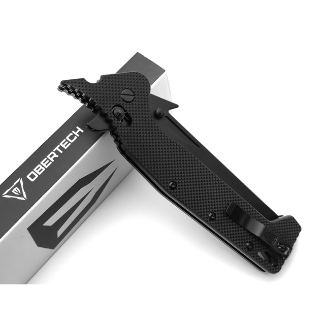 Obertech нож NS-02 NB сталь VG-10 black oxide, рукоять G10 black