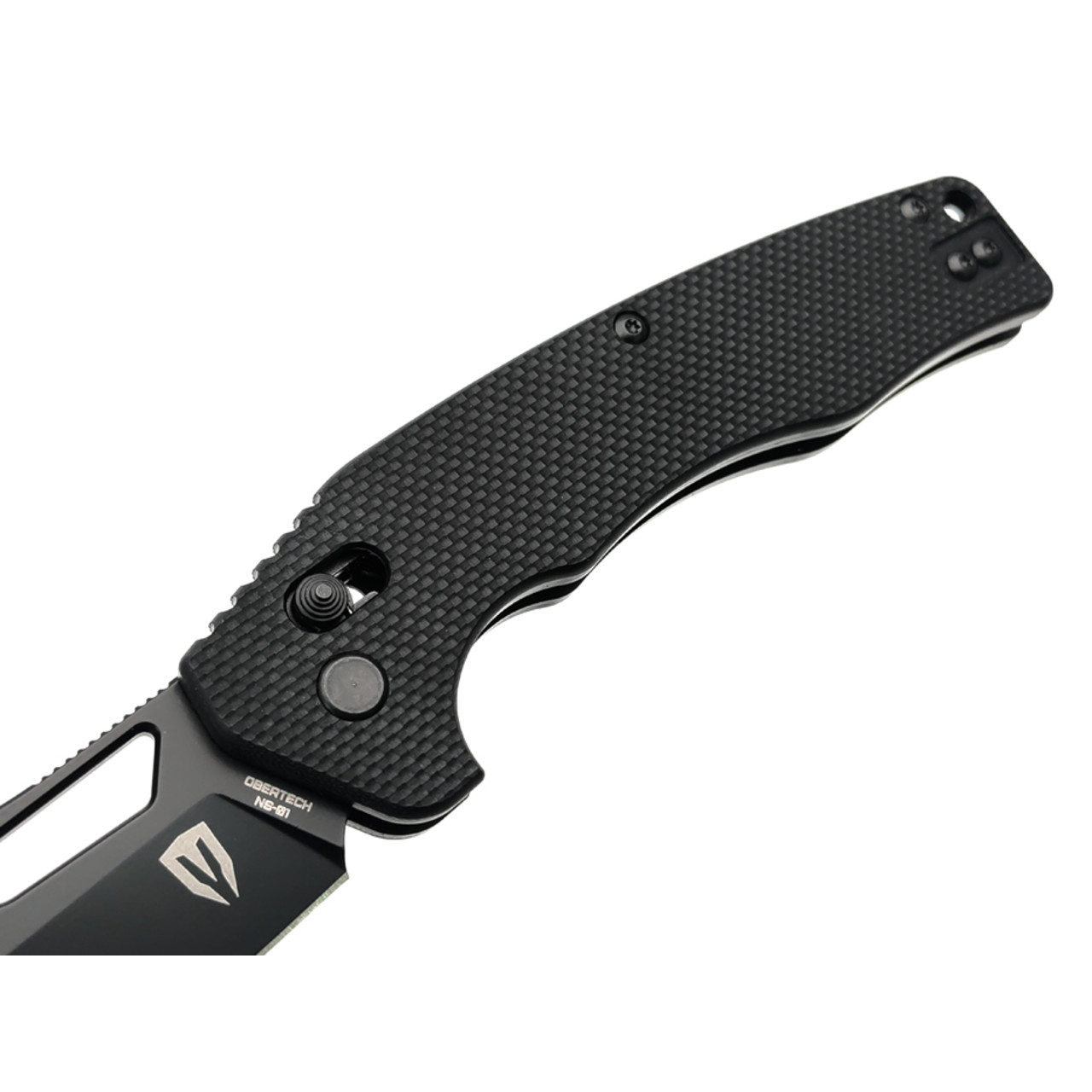 Obertech нож NS-01 DB сталь VG-10 black oxide, рукоять G10 black