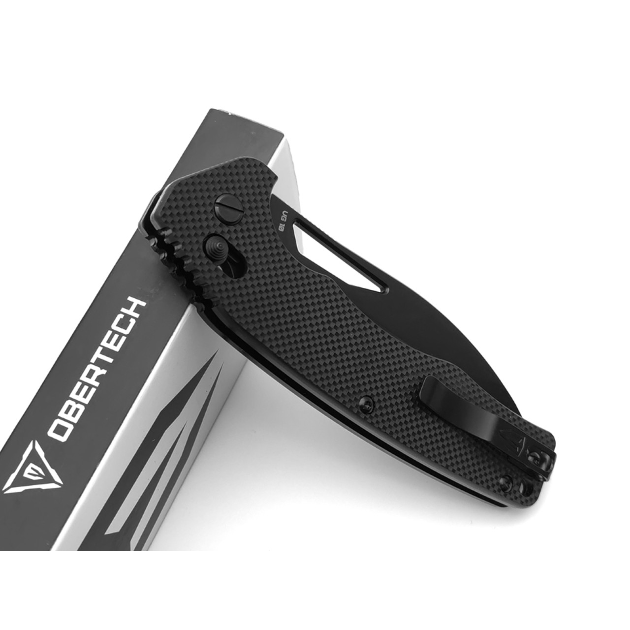 Obertech нож NS-01 DB сталь VG-10 black oxide, рукоять G10 black