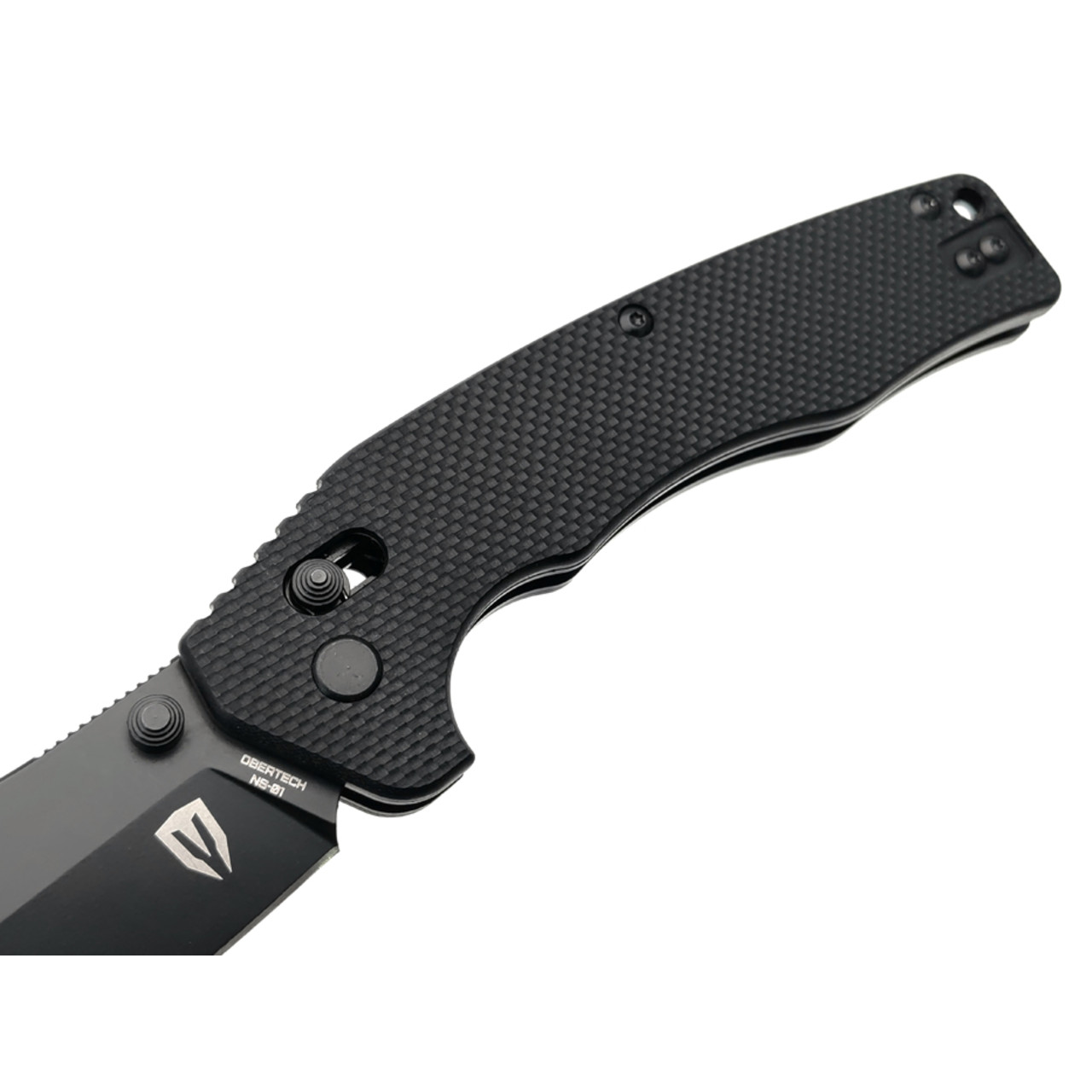 Obertech нож NS-01 DTB сталь VG-10 black oxide, рукоять G10 black