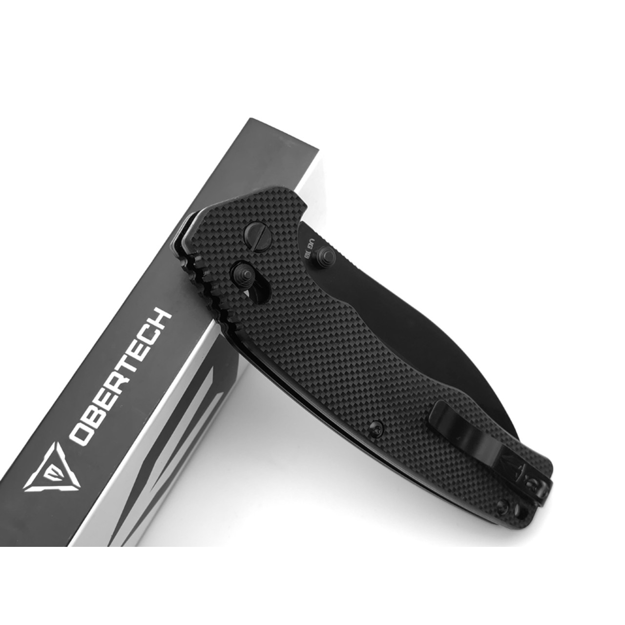 Obertech нож NS-01 DTB сталь VG-10 black oxide, рукоять G10 black