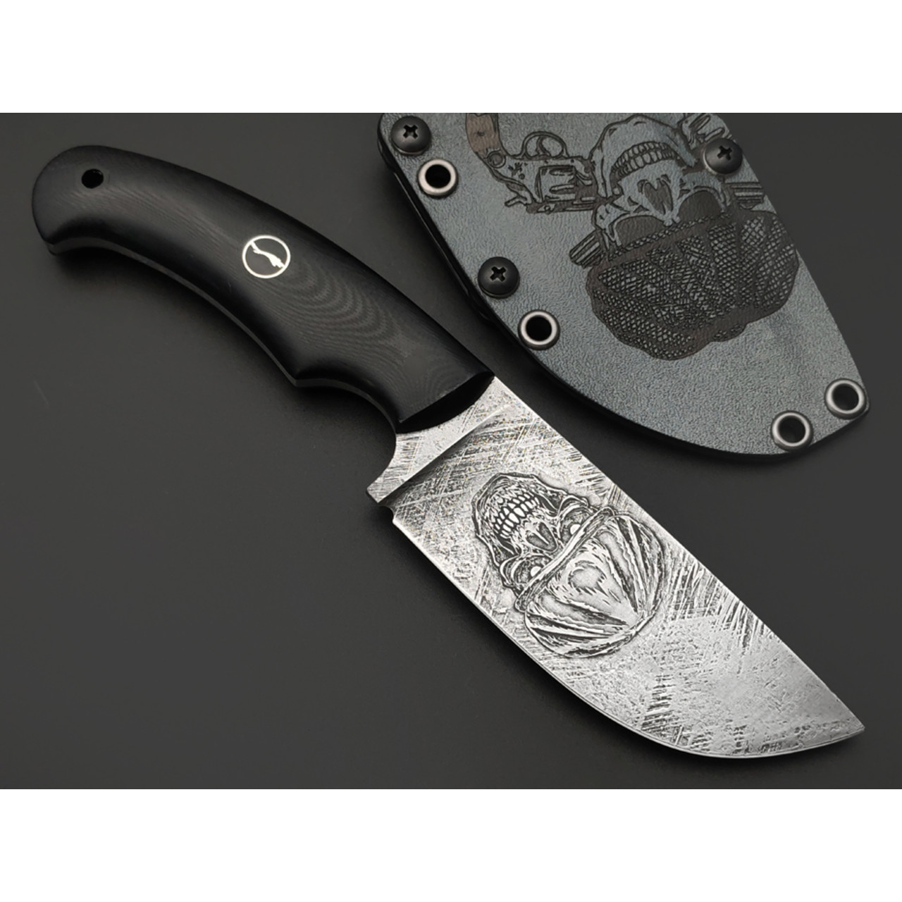 Волчий Век нож Шихан Custom "Peaky Blinders" сталь N690 WA худ. травление, рукоять G10 black
