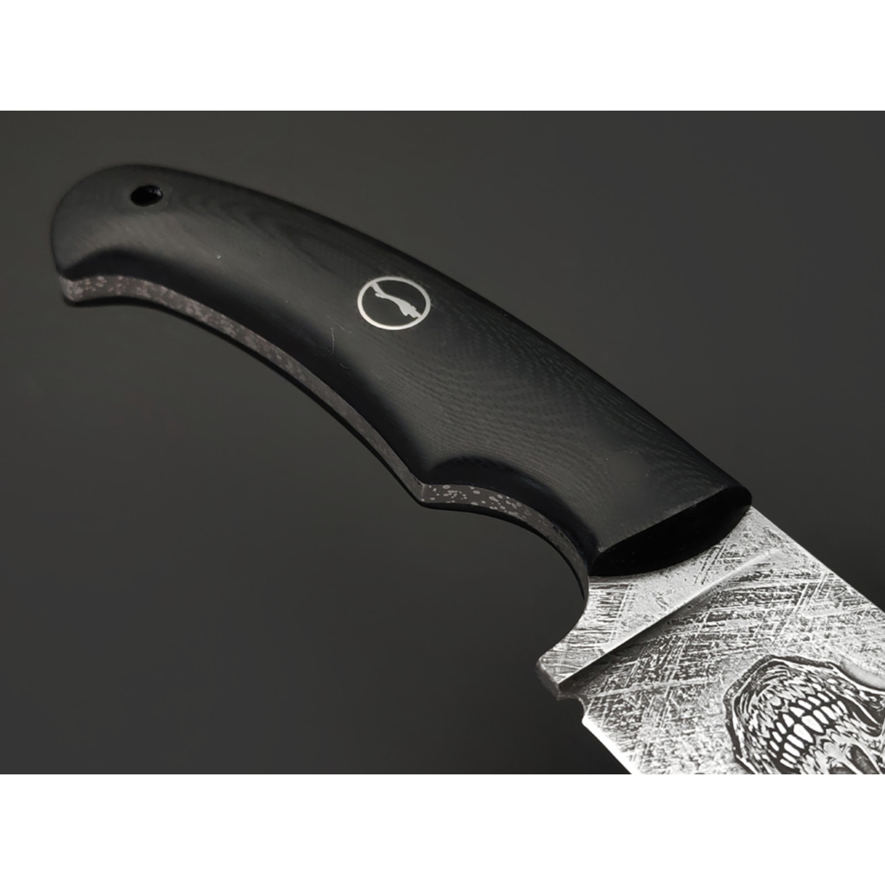 Волчий Век нож Шихан Custom "Peaky Blinders" сталь N690 WA худ. травление, рукоять G10 black