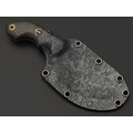 Волчий Век нож Кондрат 8 Mod. Custom "Orc Edition" сталь N690 WA худ. травление, рукоять Carbon fiber, мозаичные пины