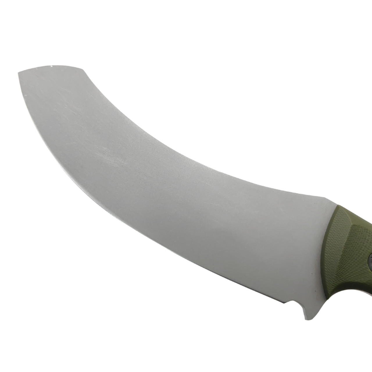 Волчий Век нож Кондрат 12 сталь N690 WA стоунвош, рукоять G10 olive, винты