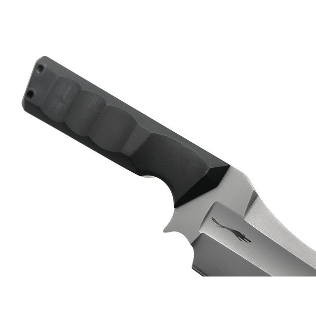 Волчий Век нож Карачун сталь 95Х18 WA стоунвош, рукоять G10 black, пины карбон
