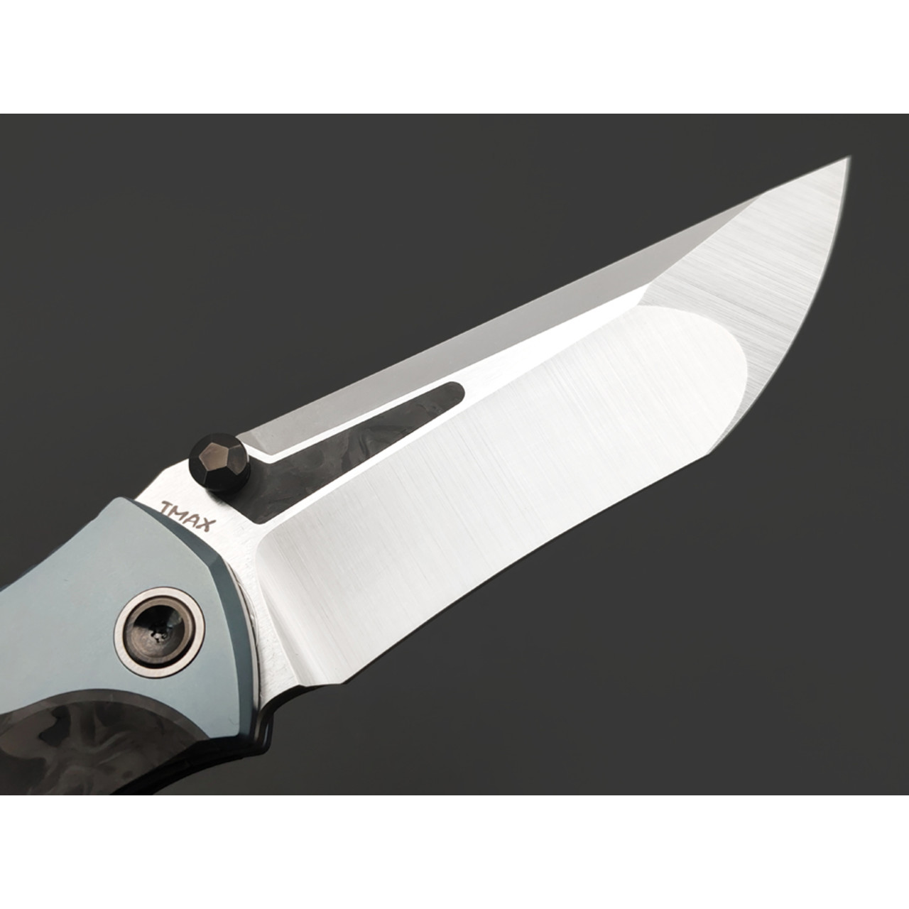 TuoTown складной нож Uro TUR-MKC-BL сталь TMAX satin, рукоять Carbon fiber, Titanium TC4 blue