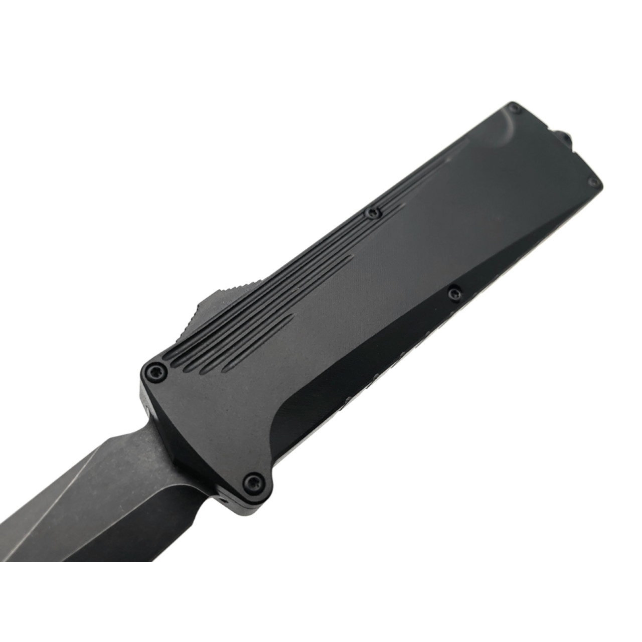 Daggerr нож автоматический Кощей Чёрный сталь D2 блэквош, рукоять Aluminum anodized black