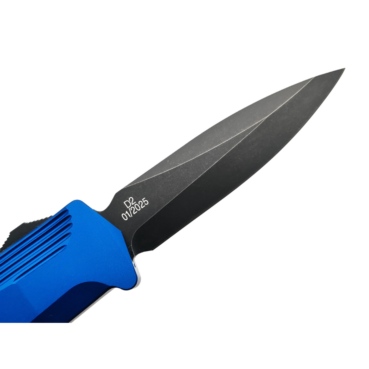 Daggerr нож автоматический Кощей Синий сталь D2 блэквош, рукоять Aluminum anodized blue