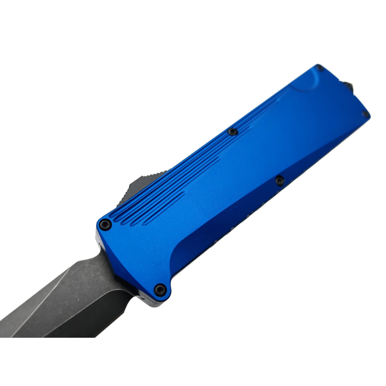 Daggerr нож автоматический Кощей Синий сталь D2 блэквош, рукоять Aluminum anodized blue
