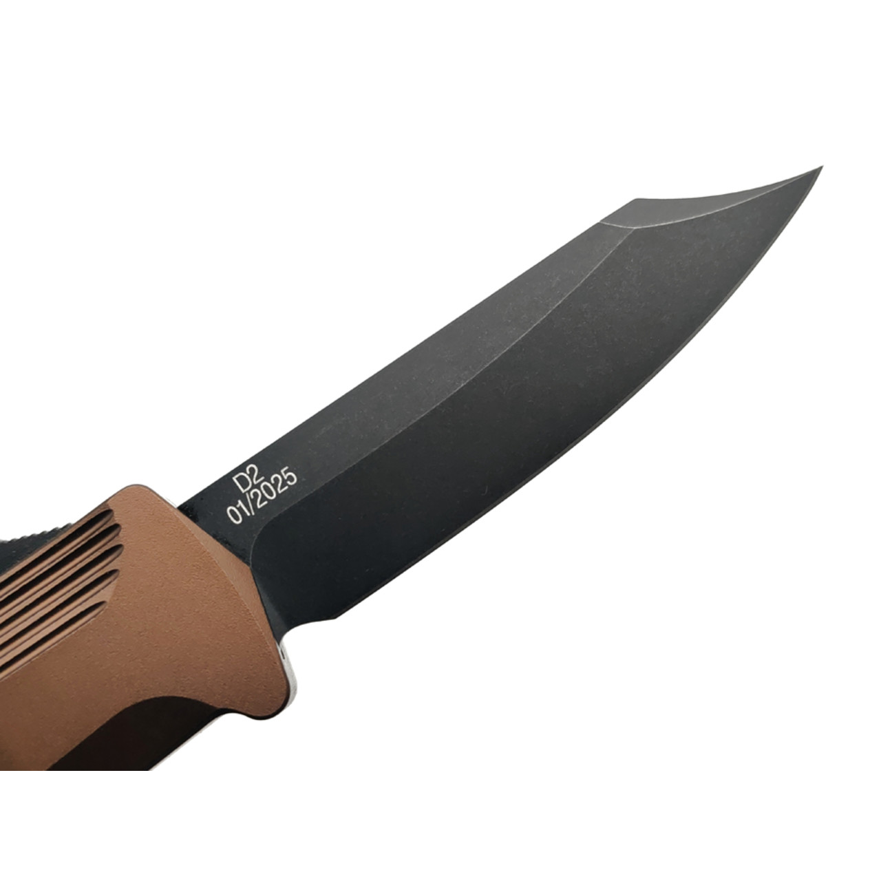 Daggerr нож автоматический Кощей Боуи сталь D2 блэквош, рукоять Aluminum anodized Bronze