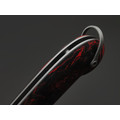 Кузница Васильева складной нож Чабан сталь Ламинат M398, рукоять Chaotic carbon fiber red