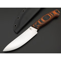 Град Горький нож Охотник сталь VG-10 satin, спуски конвекс, рукоять G10 black & orange Град Горький нож Охотник сталь VG-10 satin, спуски конвекс, рукоять G10 black & orange
