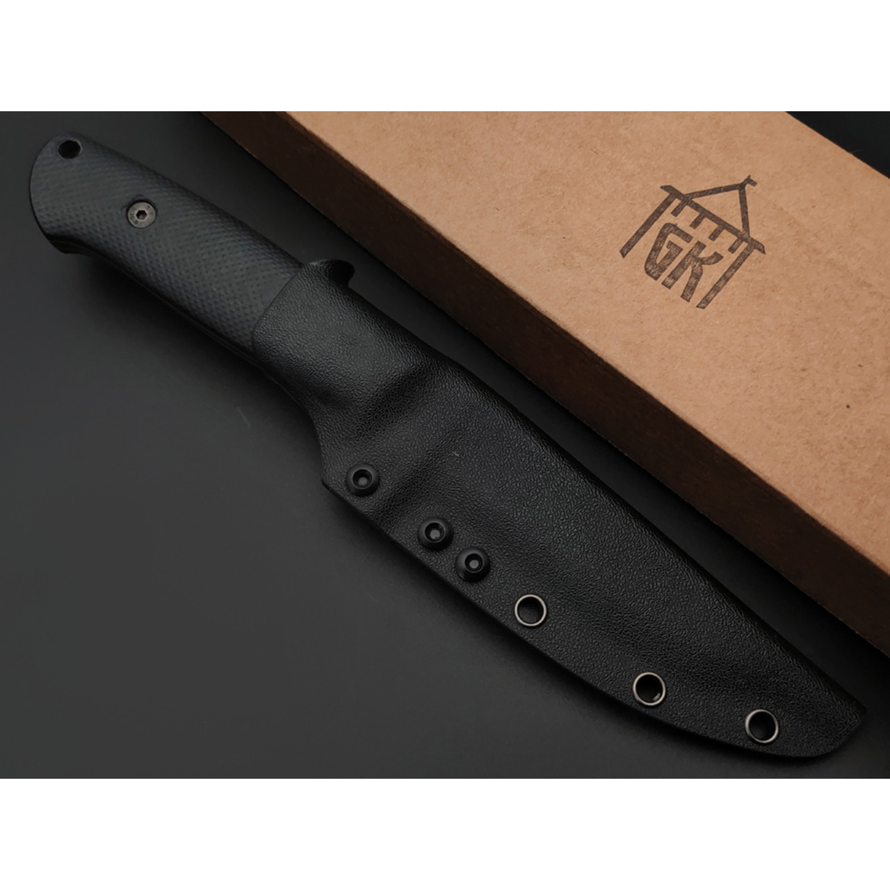Град Горький нож Тигр сталь VG-10 satin, рукоять G10 black & red