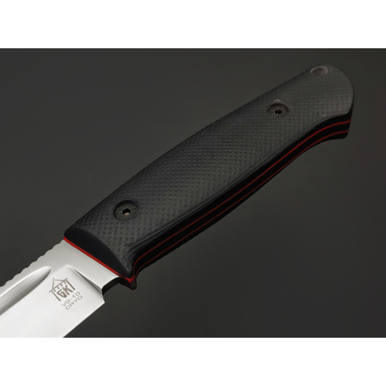 Град Горький нож Тигр сталь VG-10 satin, рукоять G10 black & red