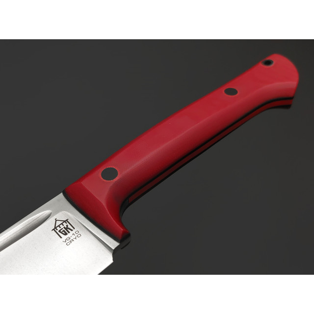 Град Горький нож Пчак малый, сталь VG-10 satin, рукоять Micarta cherry, G10