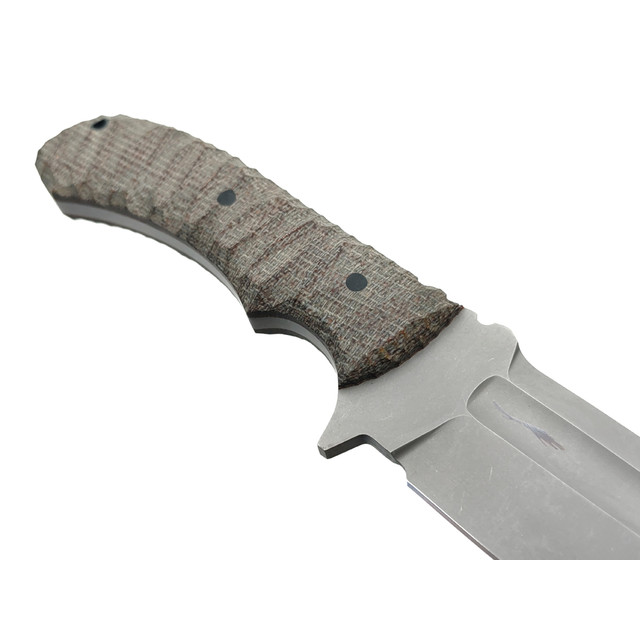 Волчий Век нож Команданте Mod. Tactical Edition сталь 95Х18 WA стоунвош, рукоять Micarta, пины карбон