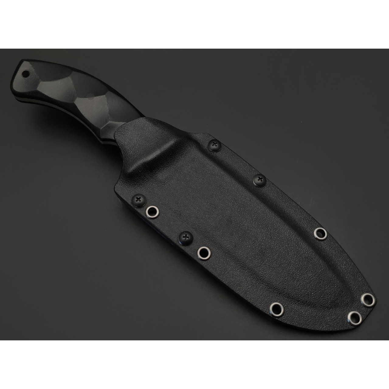 Волчий Век нож Команданте сталь N690 WA satin, рукоять G10 black, пины карбон