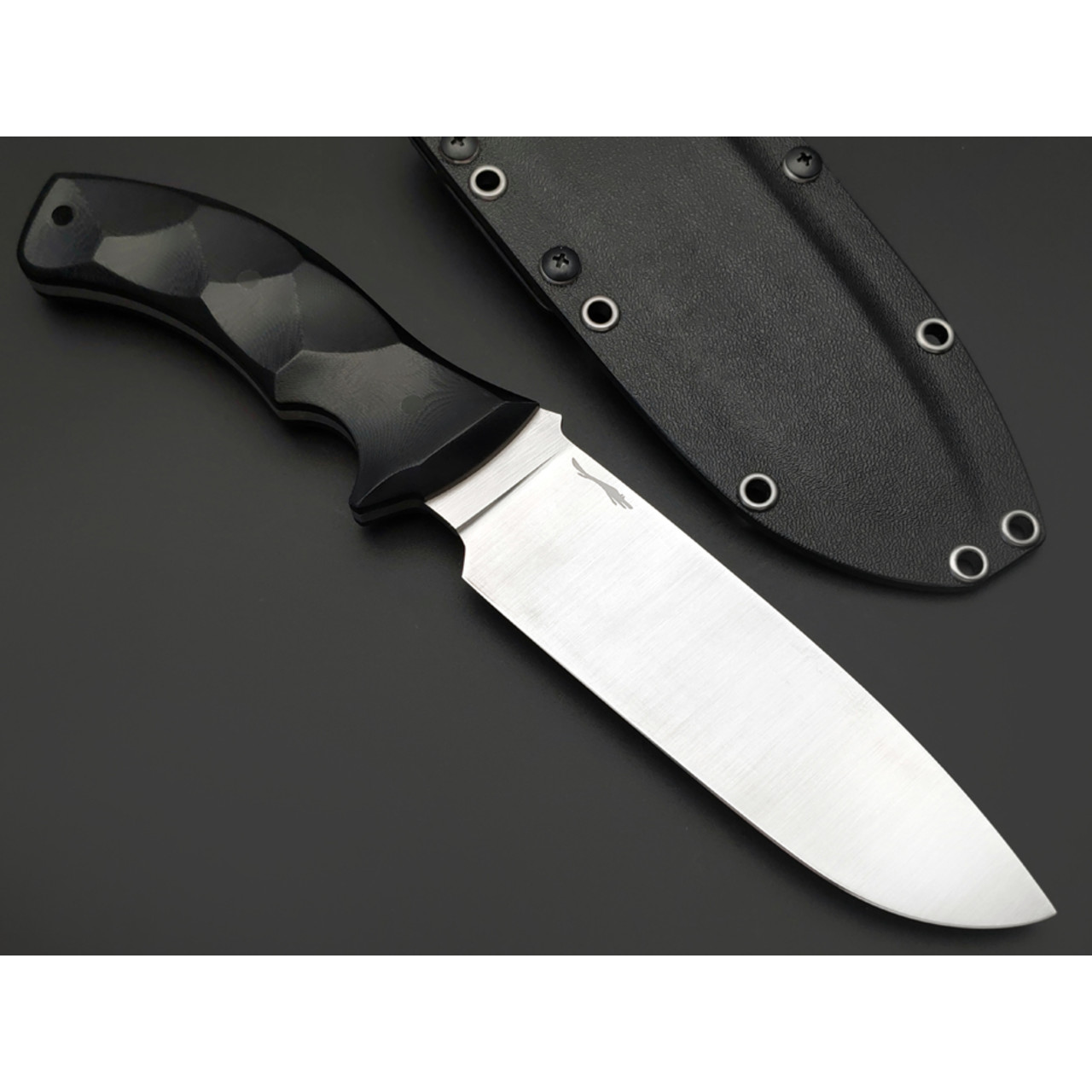 Волчий Век нож Команданте сталь N690 WA satin, рукоять G10 black, пины карбон